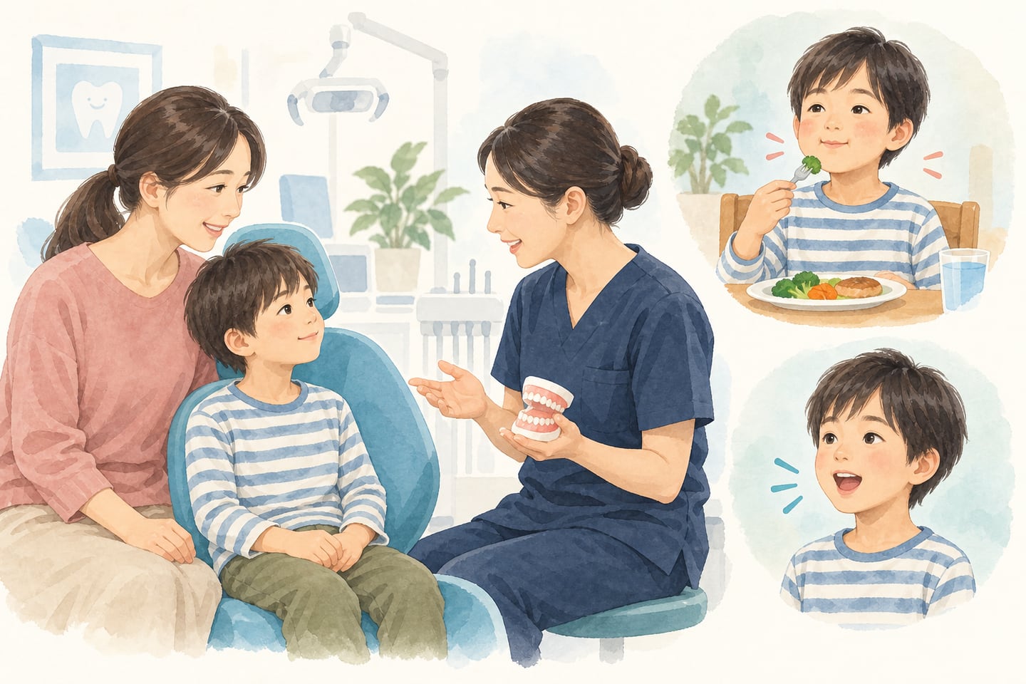 お子さまの食べ方・お口の使い方を相談するイメージ