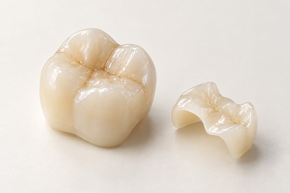 e.max（イーマックス）の修復物の写真風イメージ